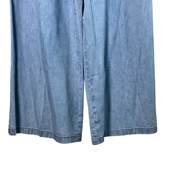 Sincerely Jules High Waisted Pleated Wide Leg Trouser Pants Women's 11/30 Blue - Picture 3 of 7